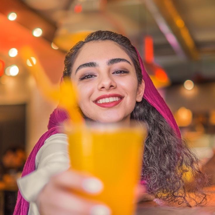 Portrait of Maya Chen, group coordinator and fusion cooking expert